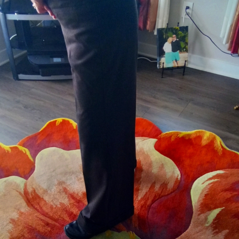 Wide leg brown pants